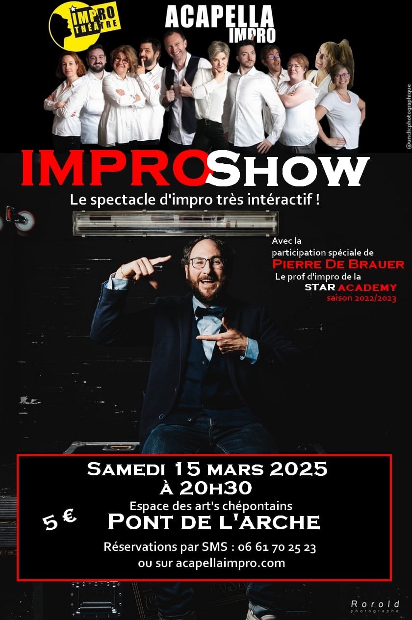 Impro Show - Acapella reçoit Pierre de Brauer