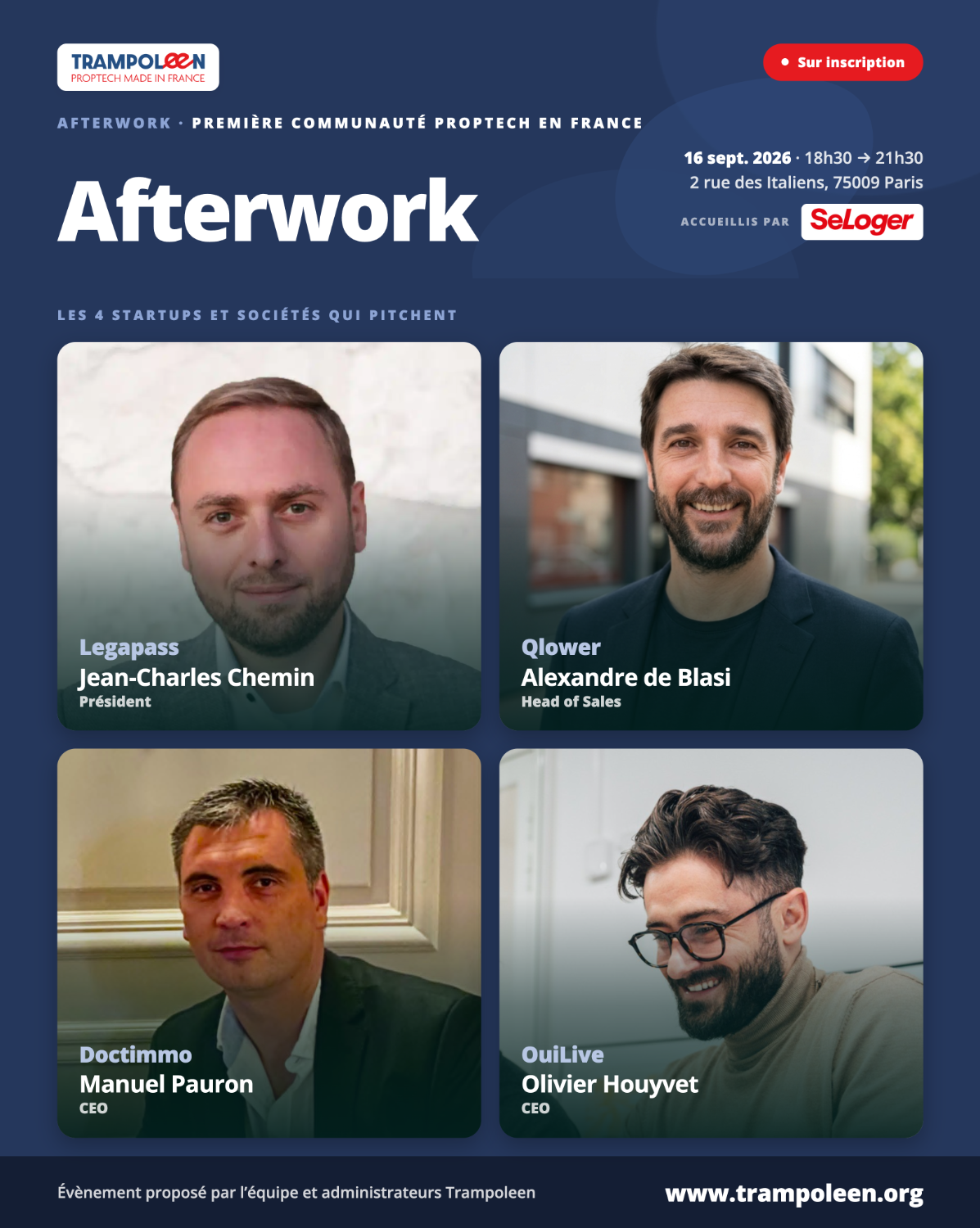 Afterwork Trampoleen - 16 septembre chez Seloger