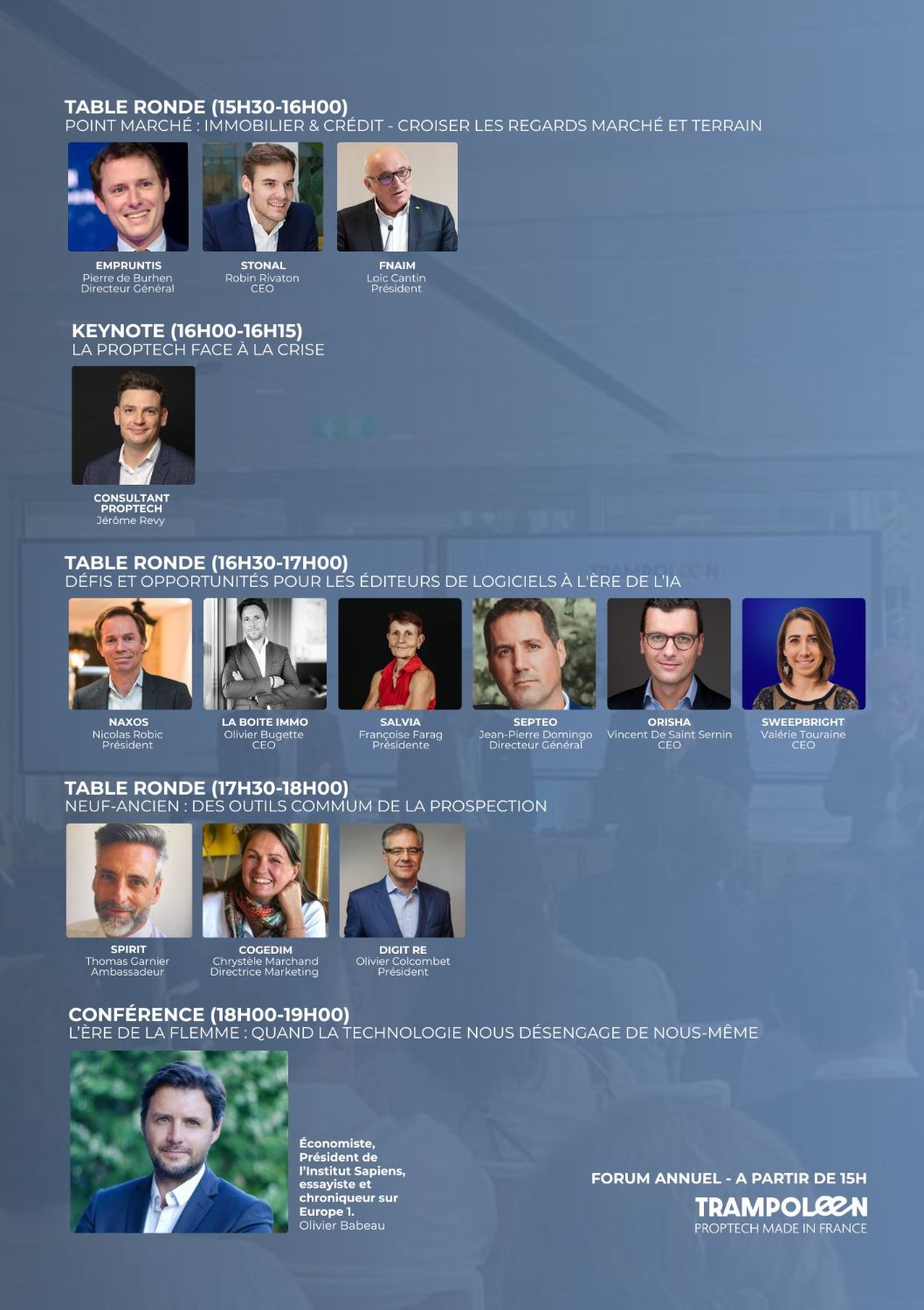 Forum annuel Trampoleen - 17 juillet - Workstation/Septeo à partir de 15h00