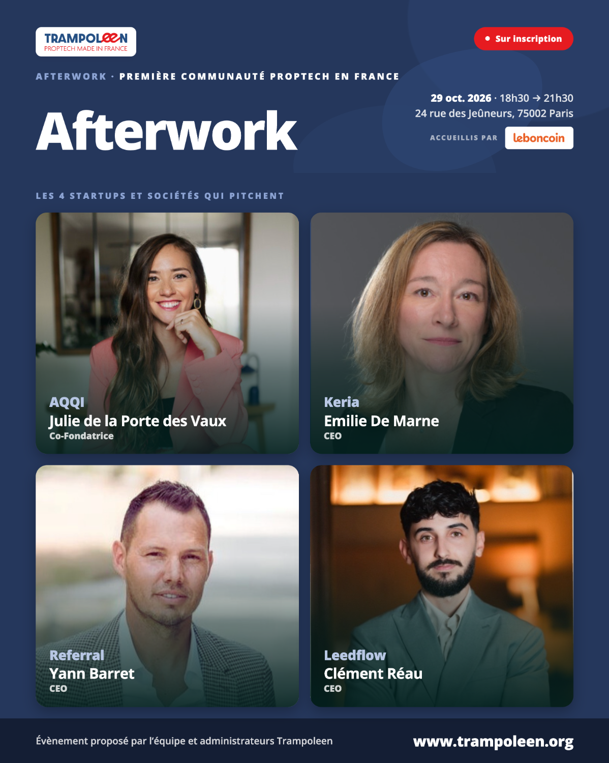 Afterwork Trampoleen - Jeudi 29 octobre chez Leboncoin
