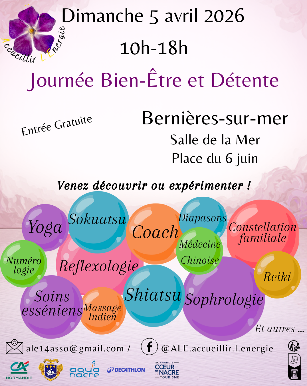 Journée bien-être Dimanche 5 avril 10h-18h