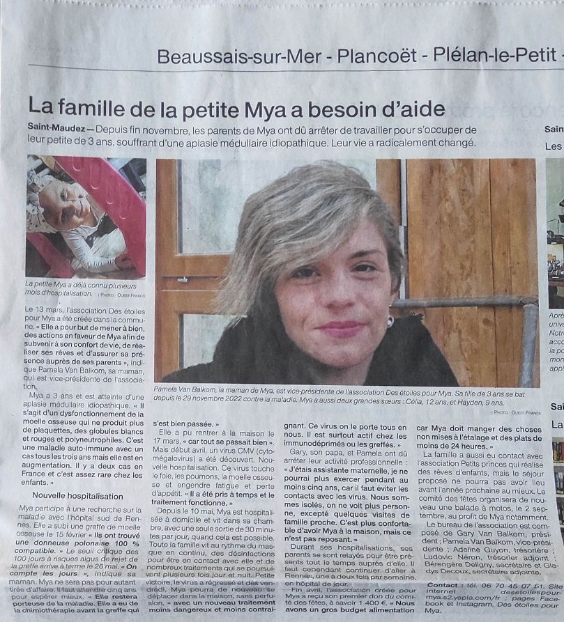 DES ÉTOILES POUR MYA