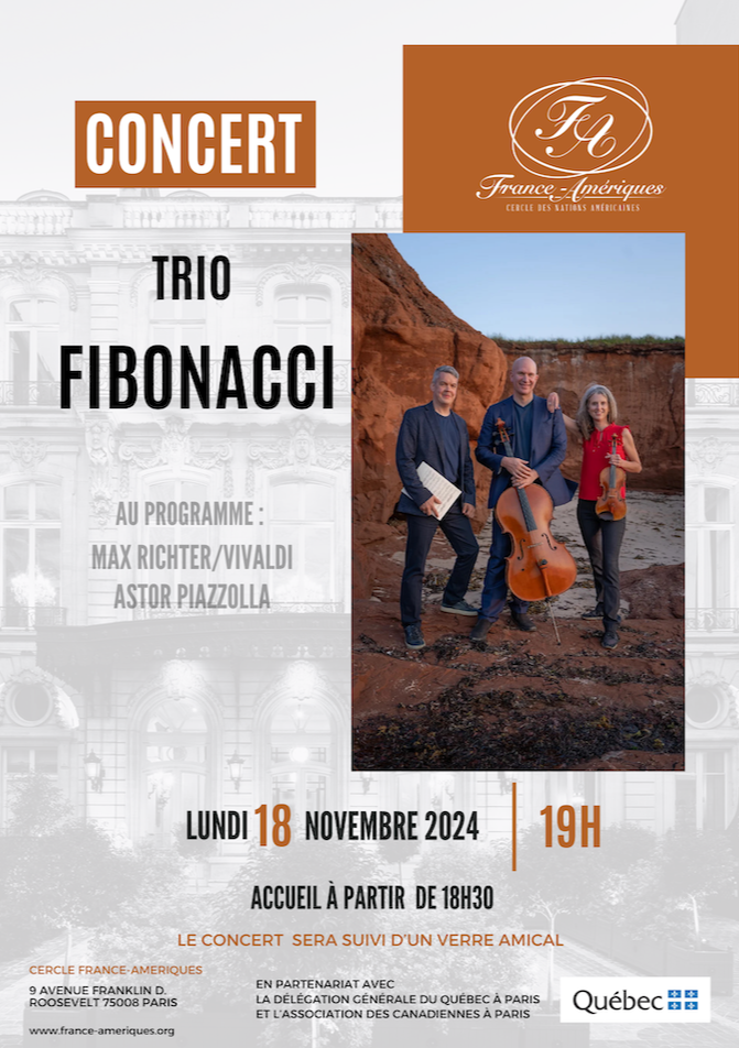 Concert du trio Fibonacci – en partenariat avec le Cercle France-Amériques