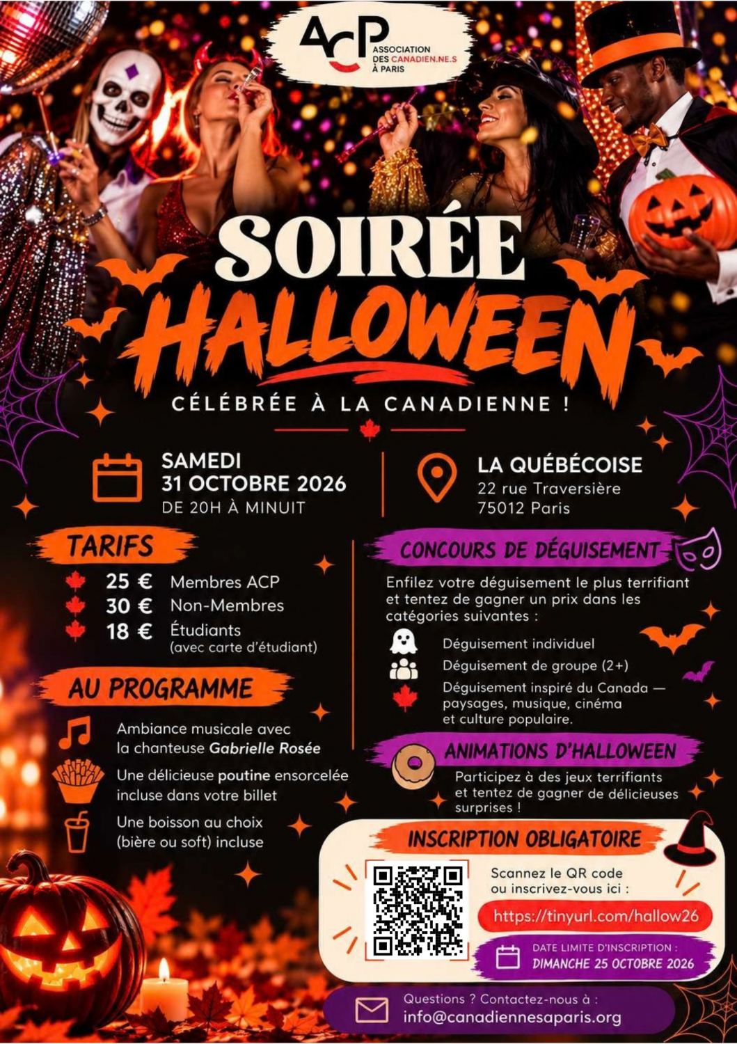 Soirée Halloween de l'ACP