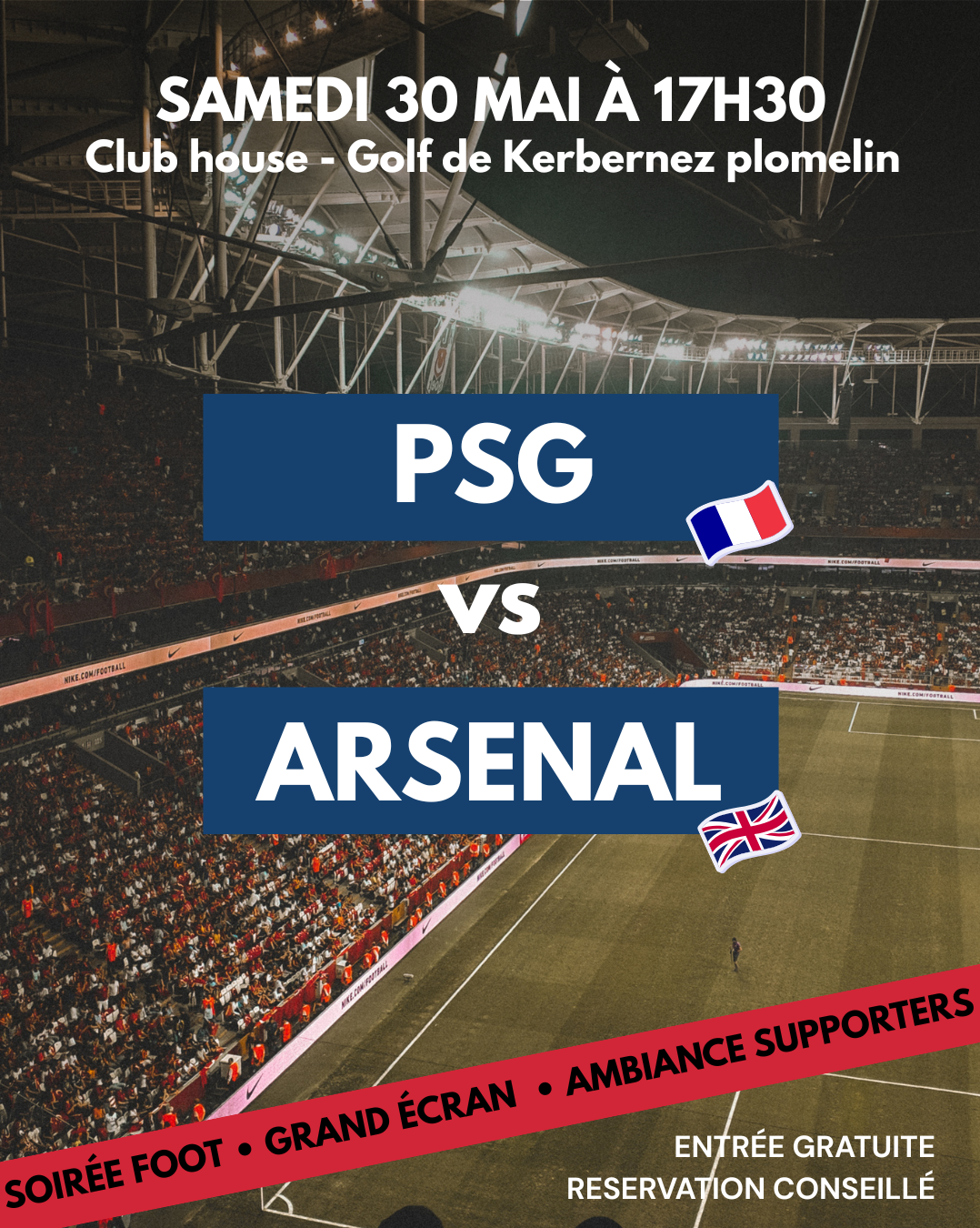 Finale de l'UEFA Champions League - Golf de Kerbernez