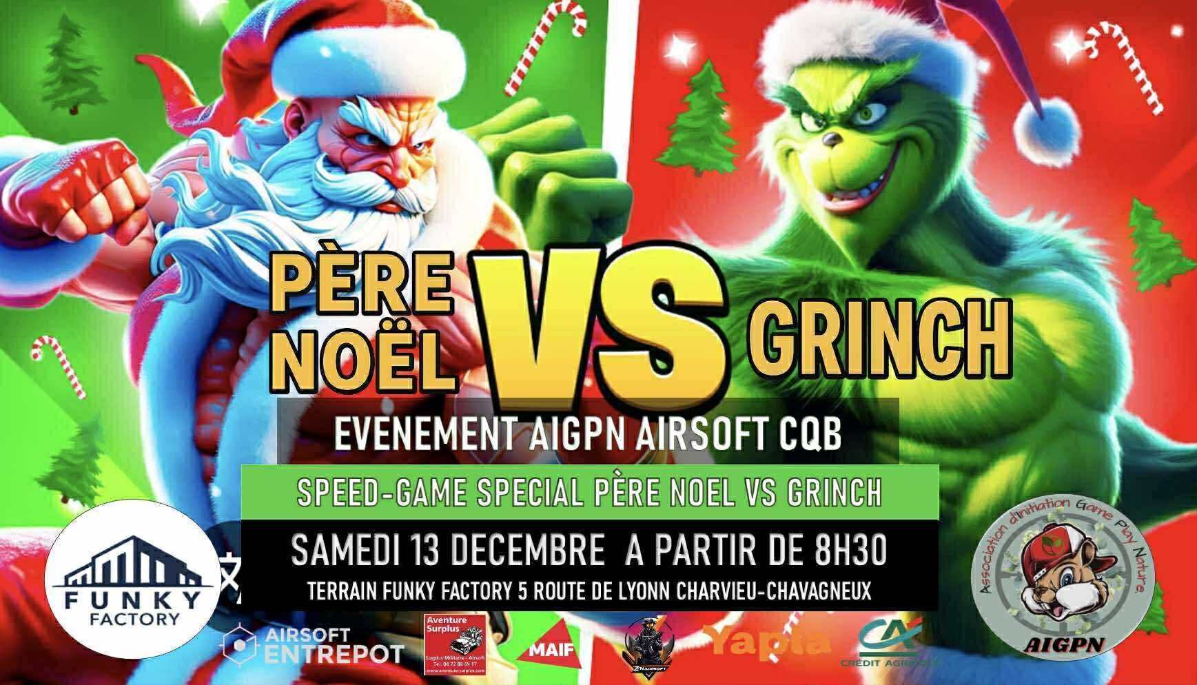 AIRSOFT CQB AIGPN SPECIAL LE PÈRE NOËL VS LE GRINCH