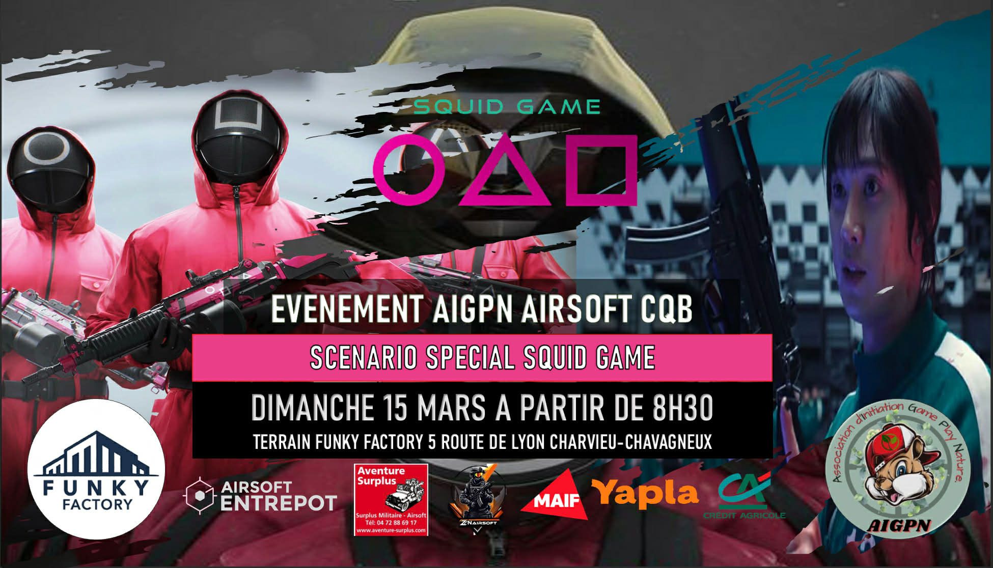 AIRSOFT CQB AIGPN SPECIAL SQUID GAME