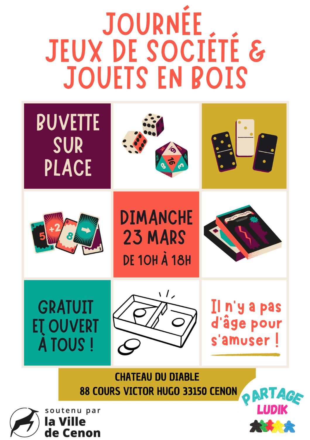 23 mars 2025 Journée jeux de société ouvert a tous