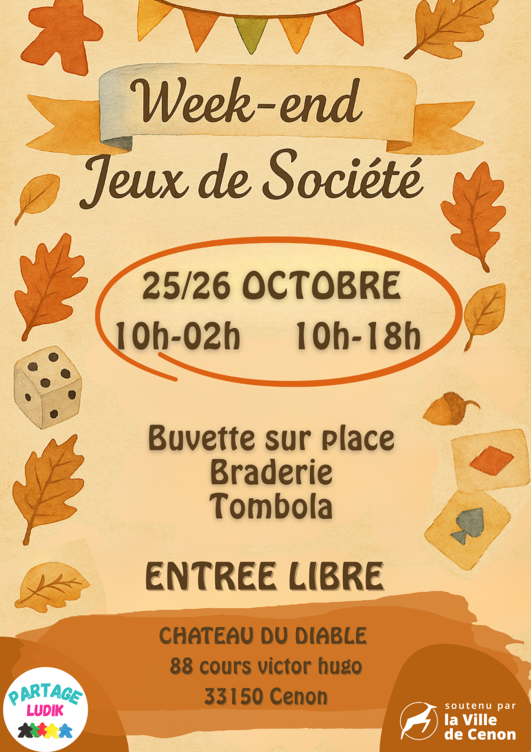 TOMBOLA du 25-26 octobre + de 20 gagnants -  lot à récupérer sur Cenon