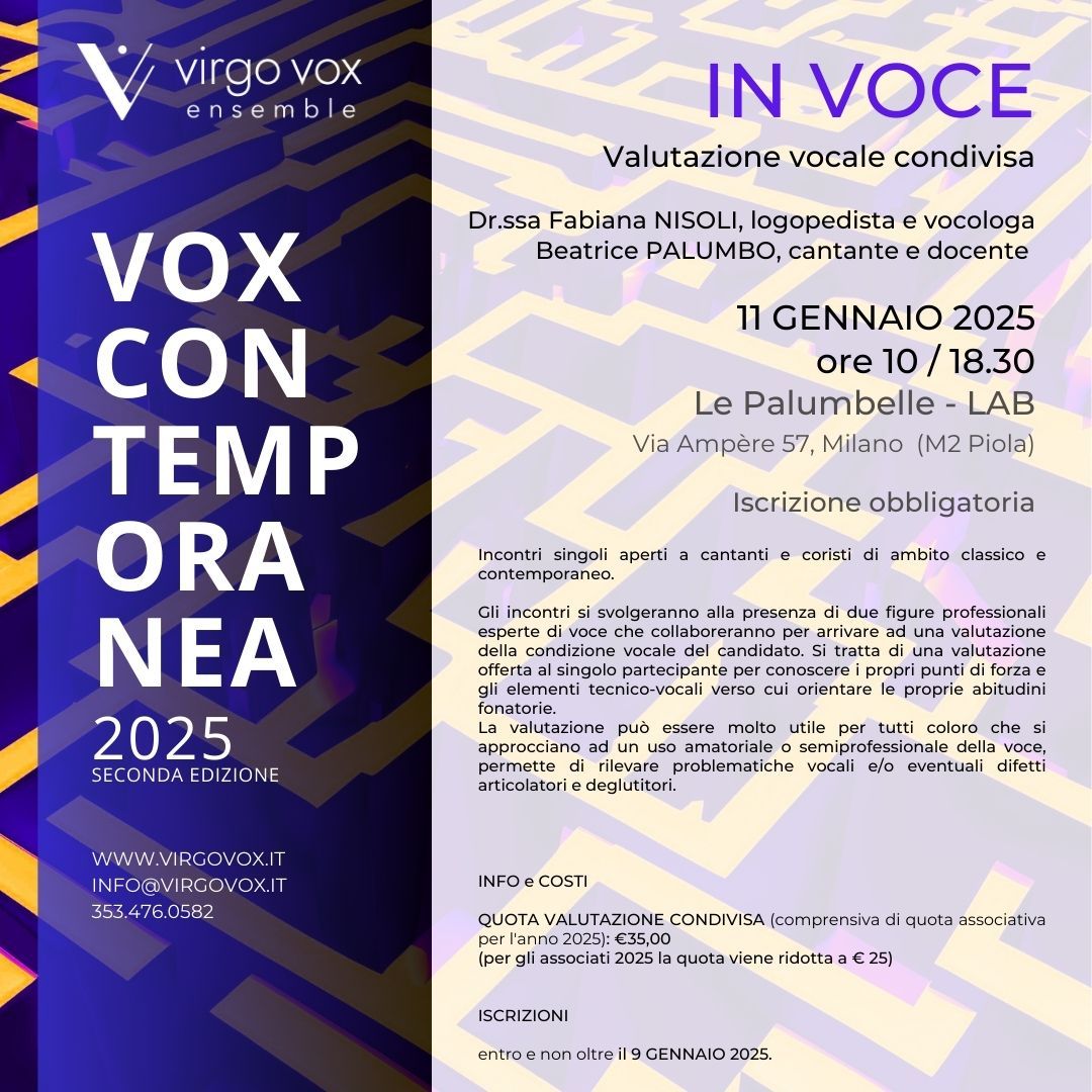 VALUTAZIONE CONDIVISA DELLA VOCE