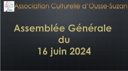 Assemblée Générale de l'ACOS
