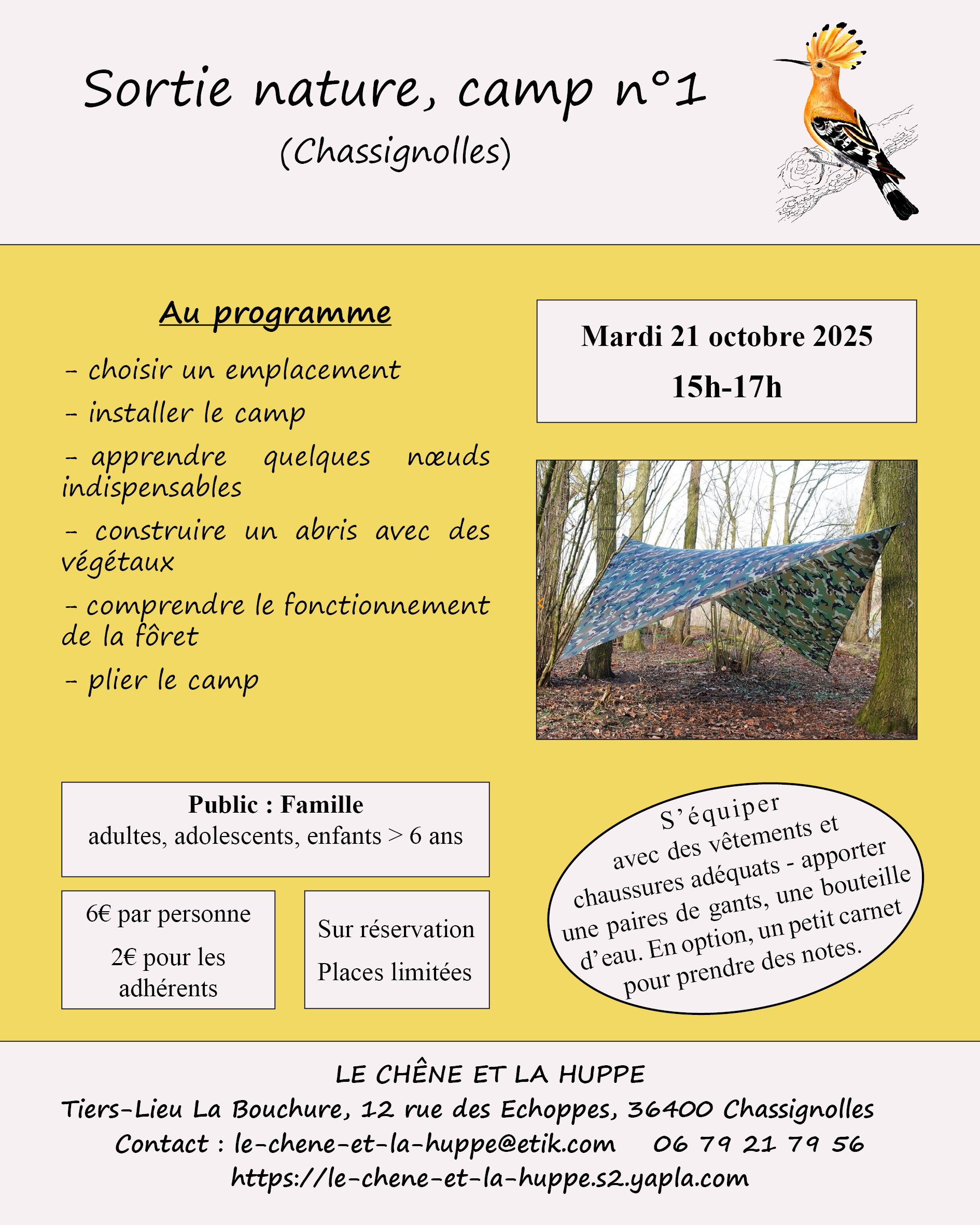 Sortie Nature : CAMP N°1