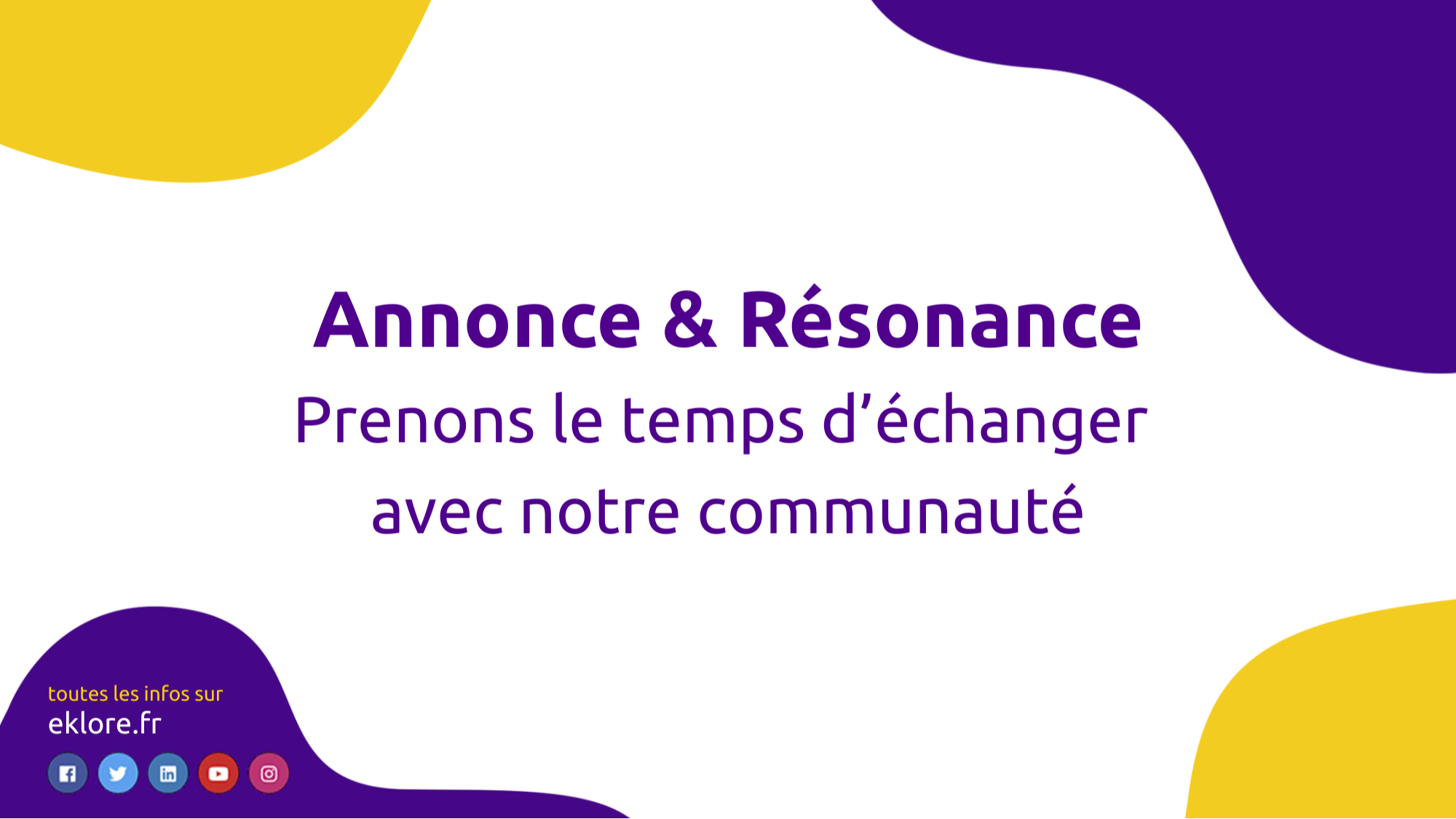 Visio Eklore - Annonce & Résonance