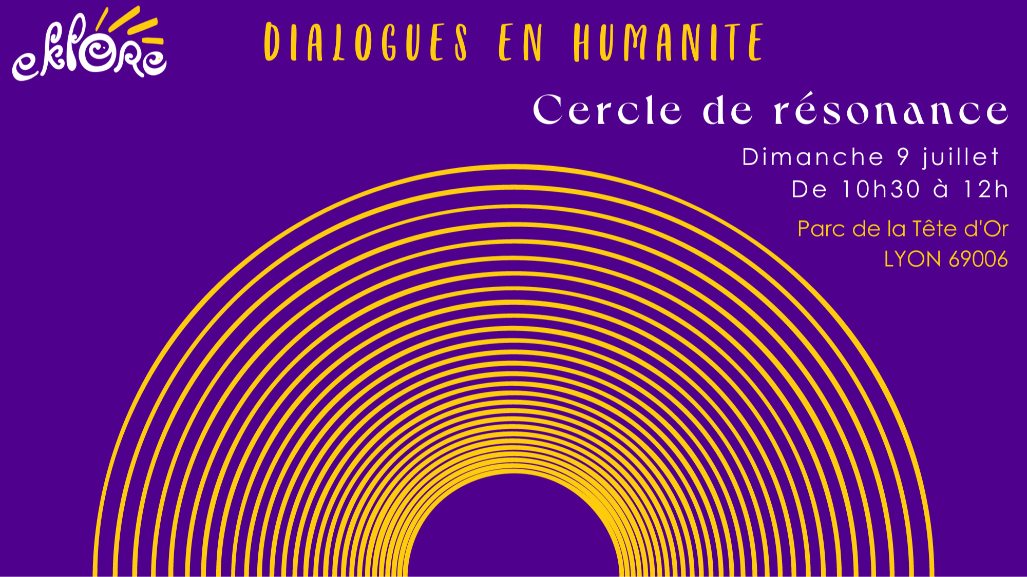 Cercle de Résonance aux Dialogues en Humanité