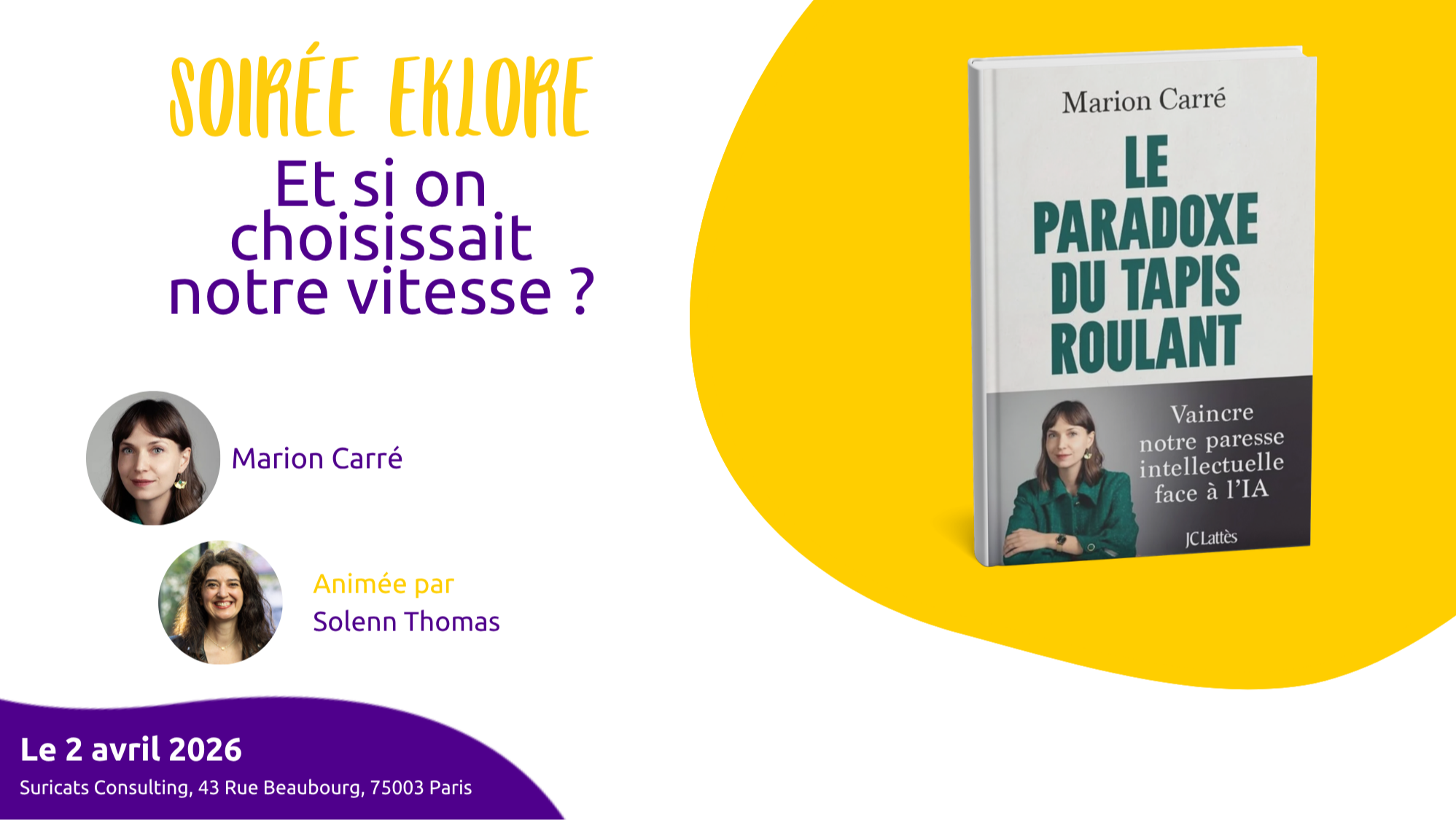 Soirée Eklore — Et si on choisissait notre vitesse ?