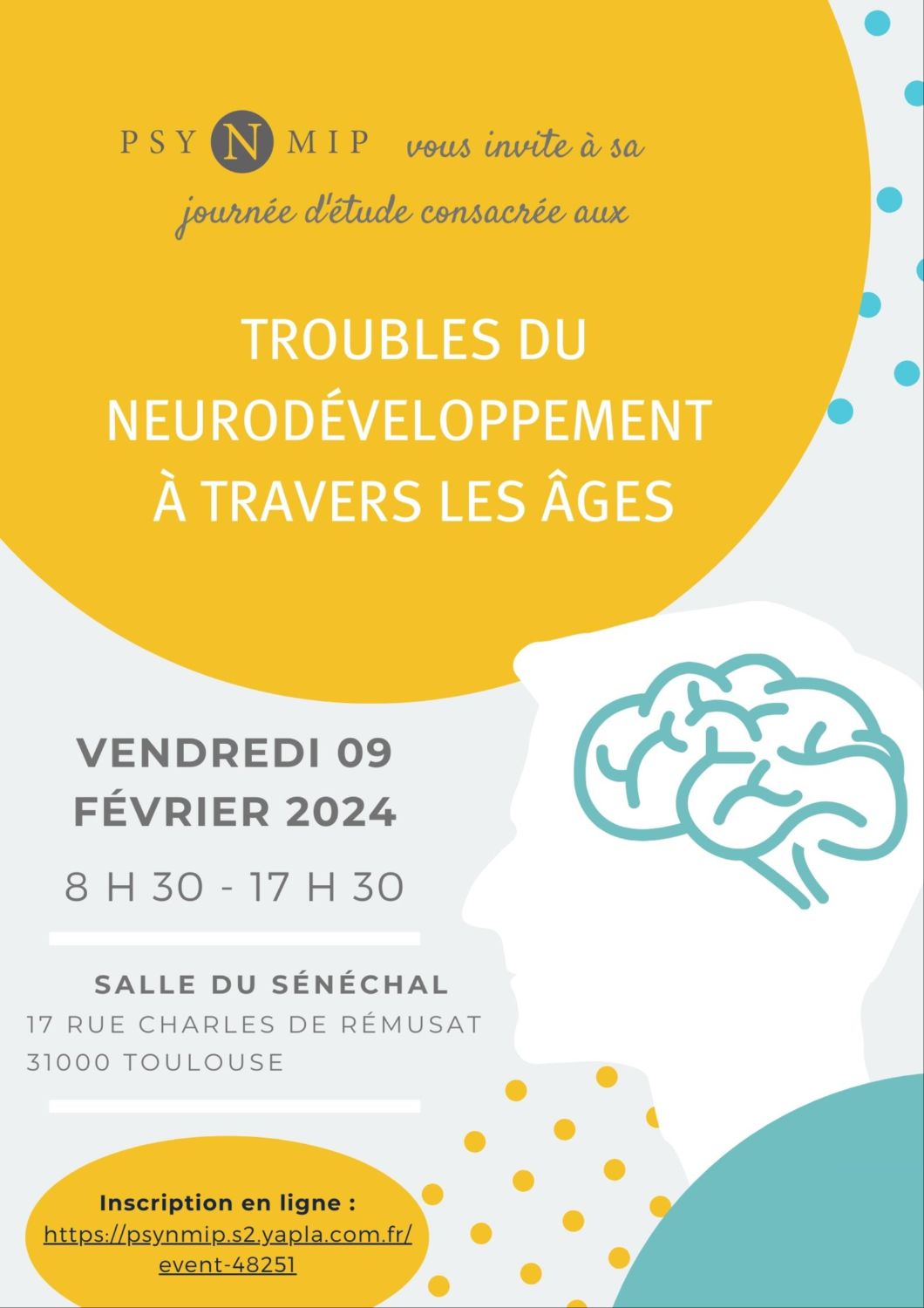 Journée d'étude PsyNmip : les troubles du neurodéveloppement à travers les âges