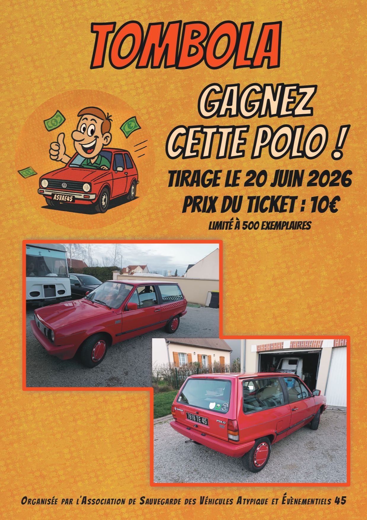 Gagnez une VW Polo essence de 1988 - 80 000km