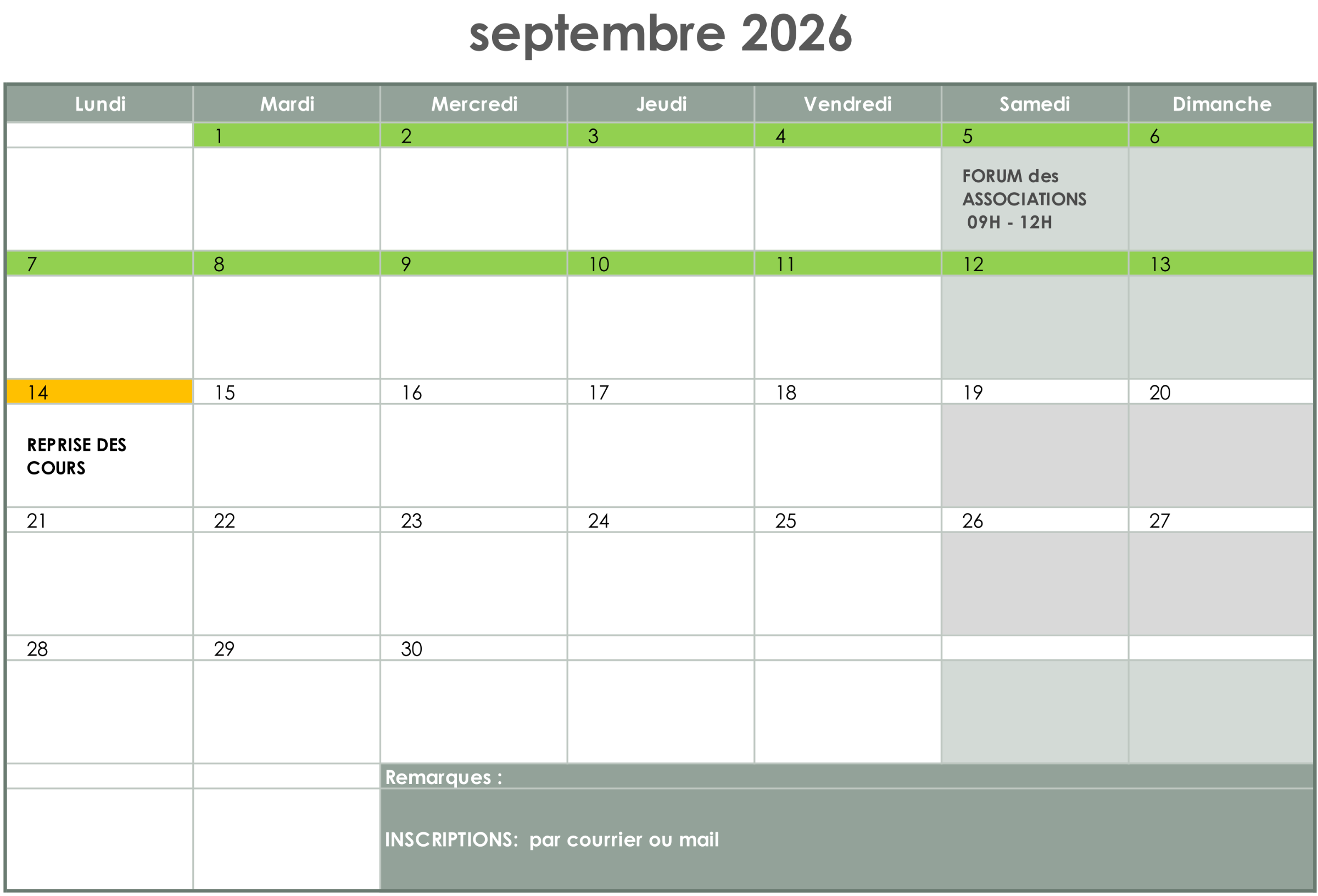 SEPTEMBRE 2026