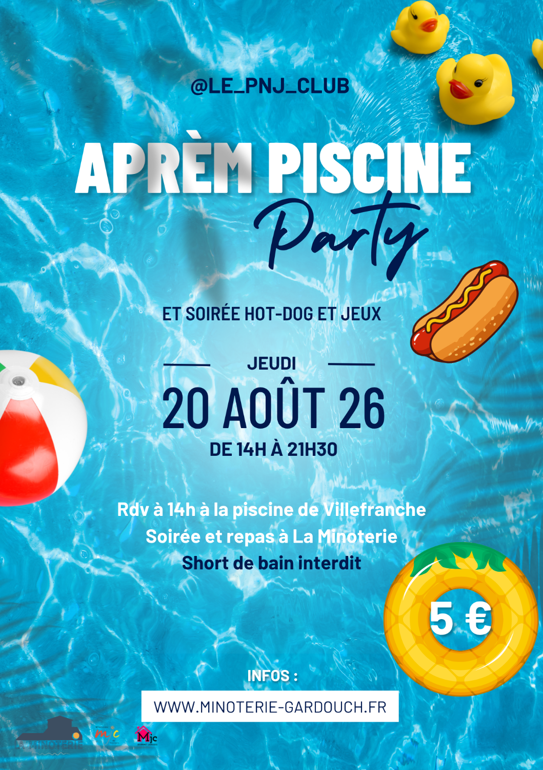Jeunesse | Sortie piscine et soirée