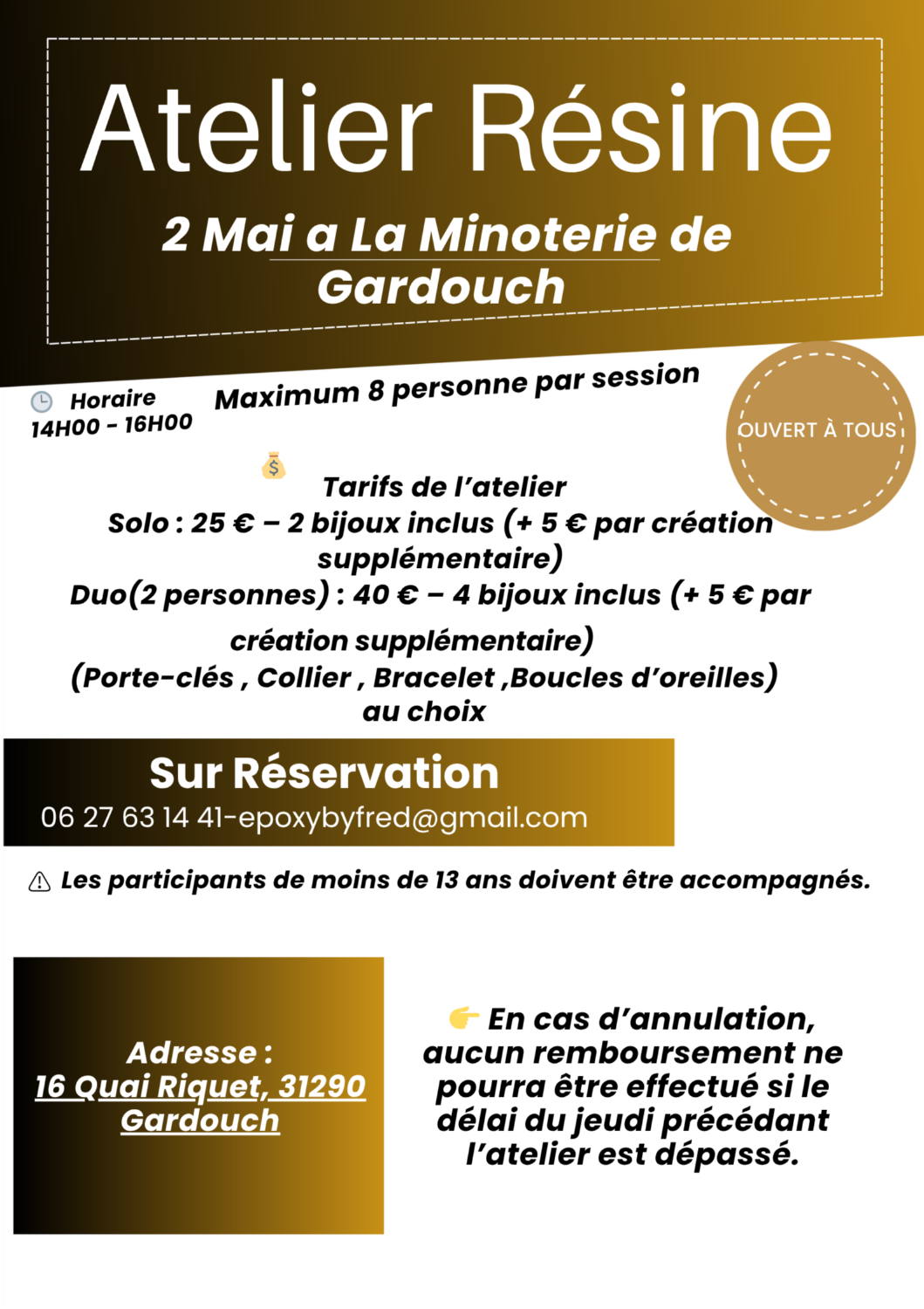 Nouveau ! | Atelier résine