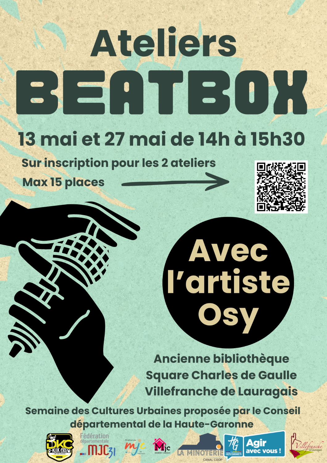 Semaine des Cultures Urbaines | Ateliers Beatbox 13 et 27 mai