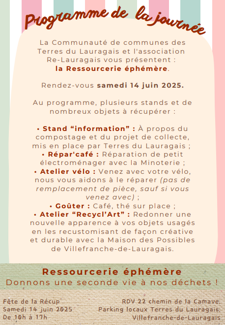 Repar' Café délocalisé à la Fête de la Récup'