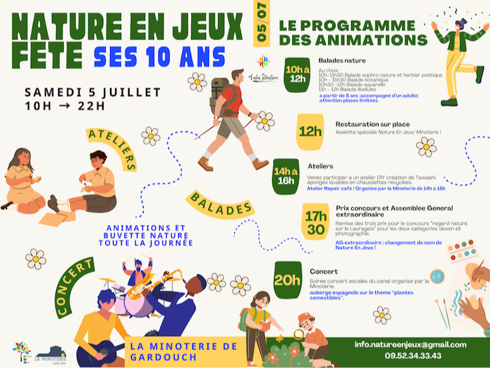 Nature en Jeux fête ses 10 ans à La Minoterie !