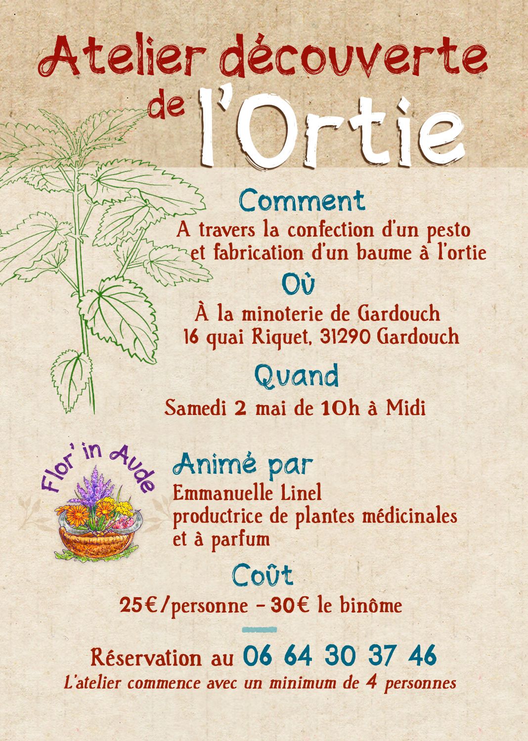 Nouveau ! | Atelier Herboristerie