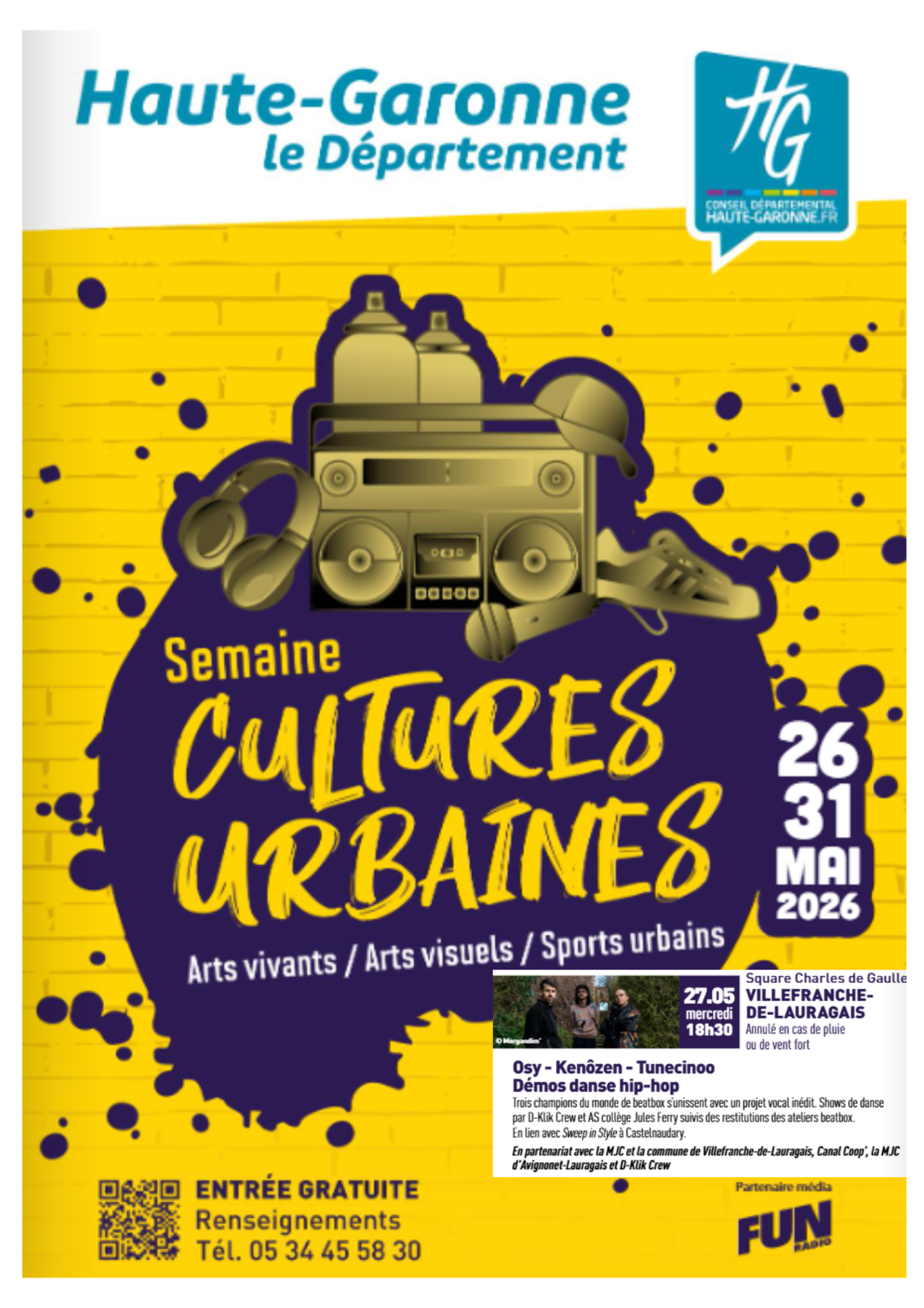 Semaine des Cultures Urbaines | Démo de Hip-Hop et Concert de Beatbox