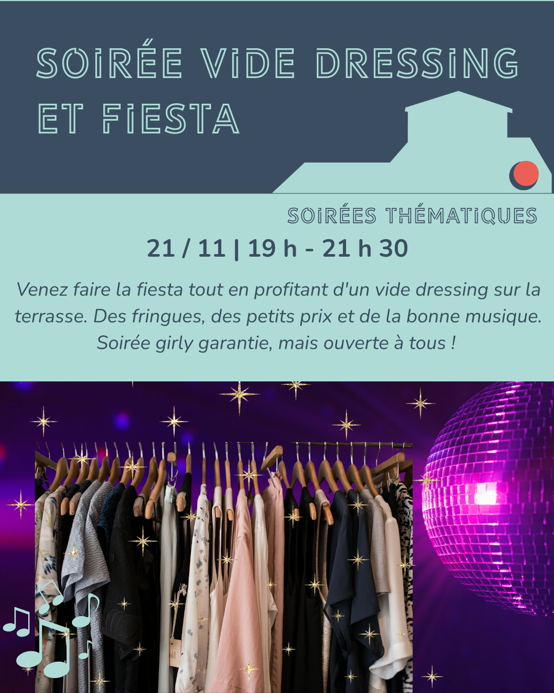 Soirée Vide dressing et fiesta