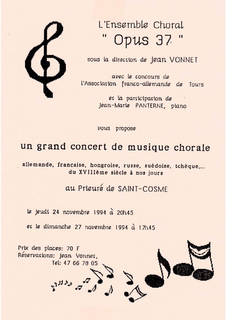 Concert du Prieuré Saint Cosme