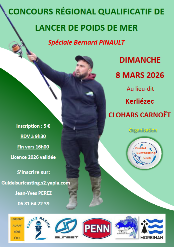 Concours de lancer de poids de mer 2026