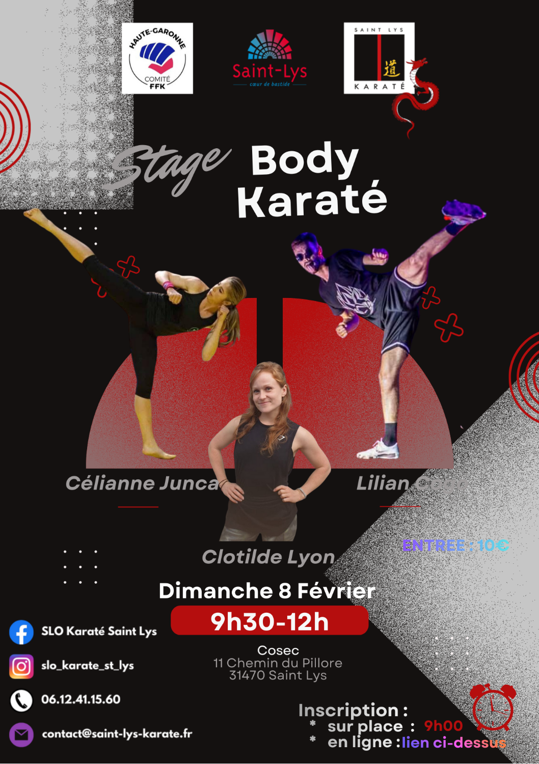 STAGE DE BODY KARATE avec Célianne, Clotilde & Lilian