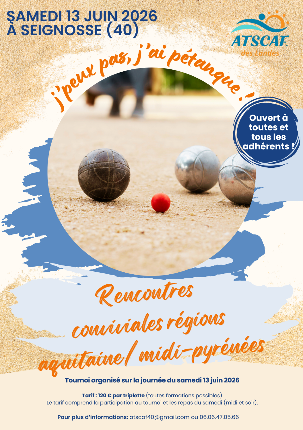 Rencontres conviviales de pétanque - Régions Aquitaine-MidiPyrénées