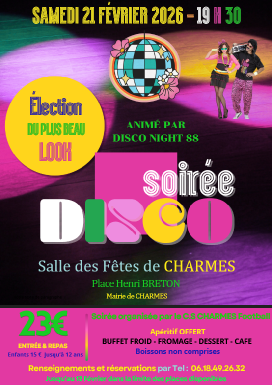 SOIREE DISCO Années 80