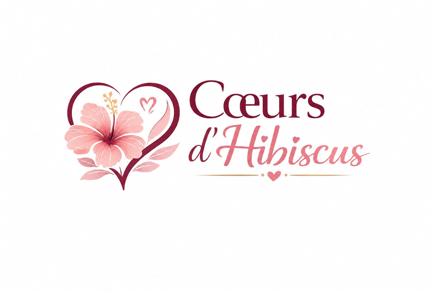 Logo association coeurs d'hibiscus