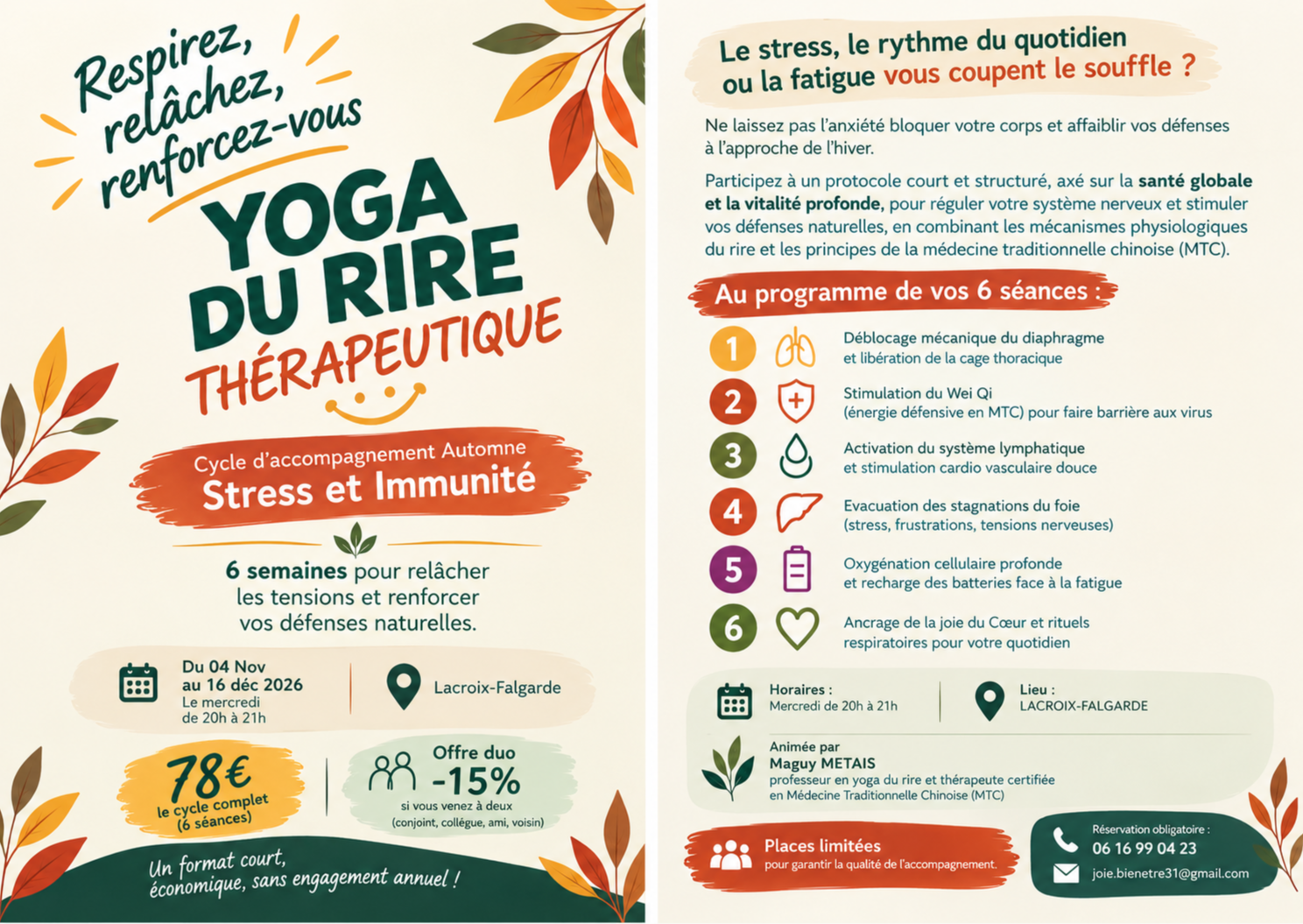 Cycle 1 Stress et Immunité du 04/11/26 au 16/12/2026