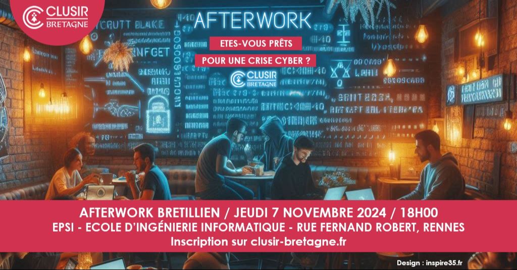 AfterWork Bretillien - « Etes-vous prêts pour une crise cyber ? »