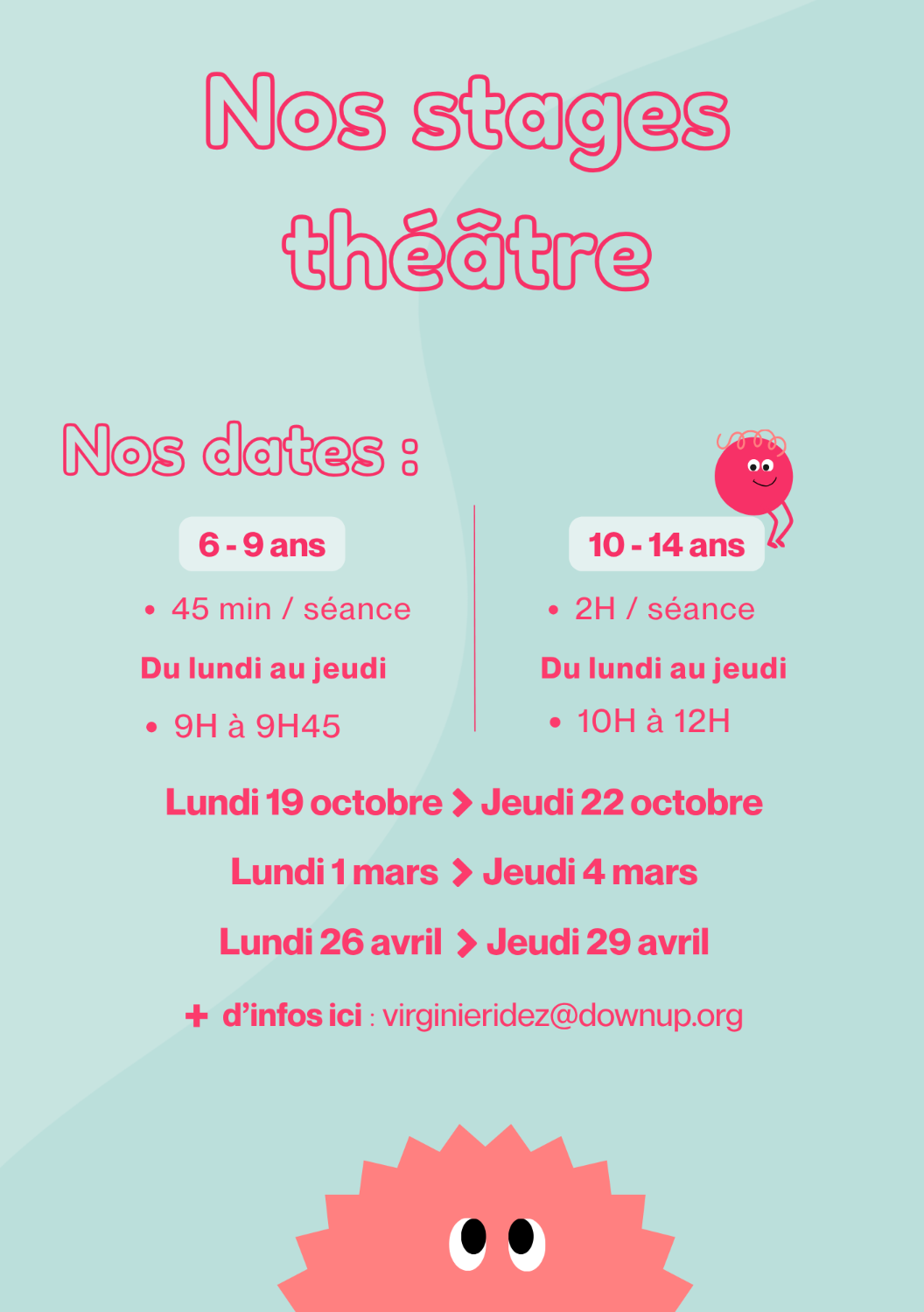 Stage de théâtre enfant - Session de Mars ️