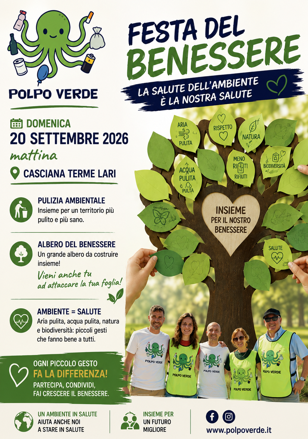 DOMENICA 20 SETTEMBRE CASCIANA TERME (PI):  FESTIVAL DEL BENESSERE