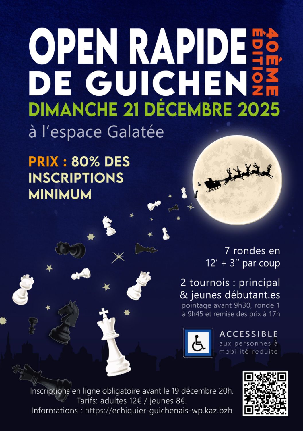 Tournoi de Noël de l'échiquier Guichenais
