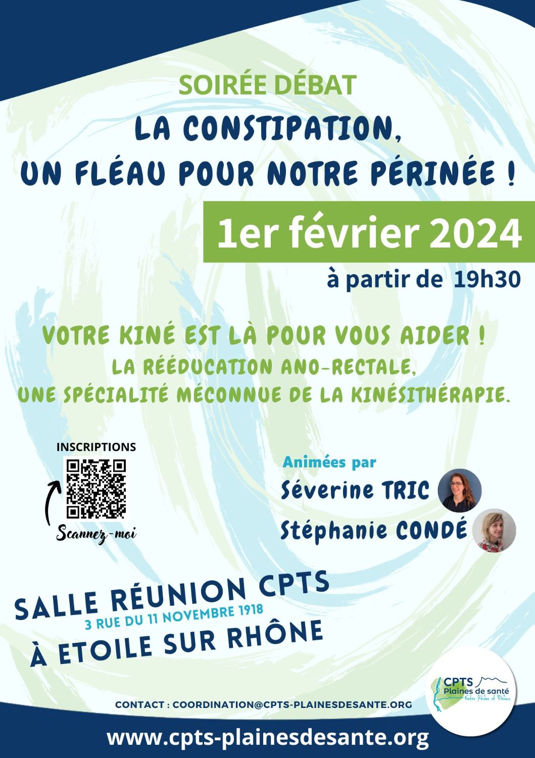 Soirée Débat La constipation, un fléau pour notre périnée !