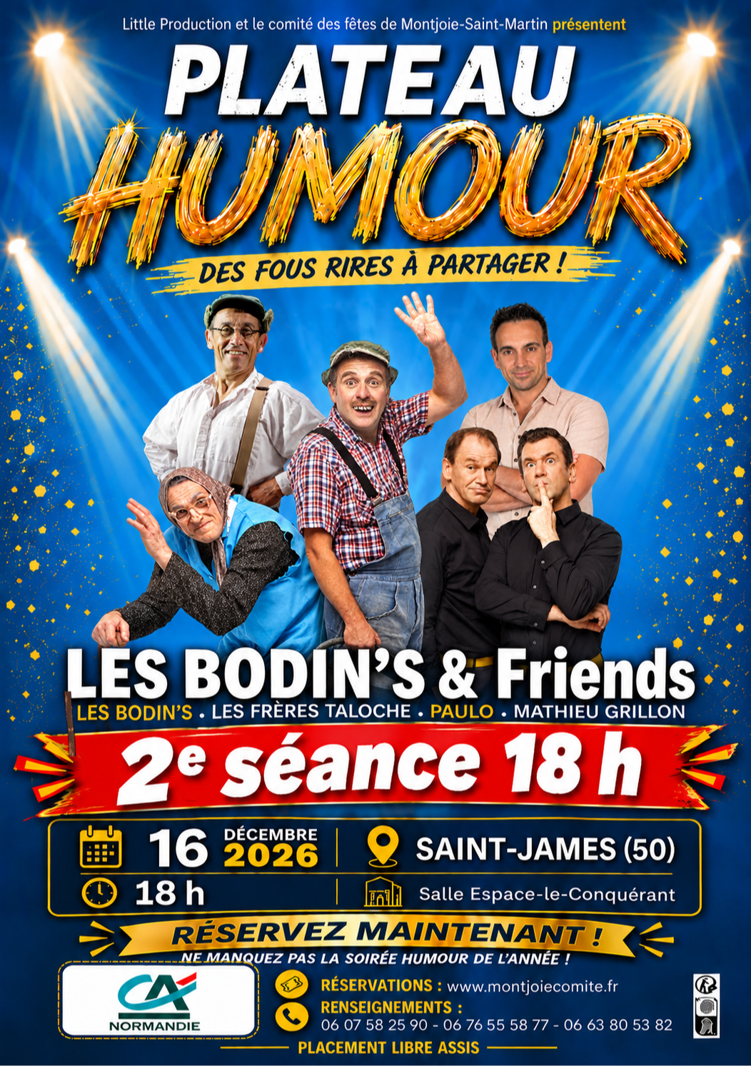 18 h - Plateau humour : LES BODIN'S & FRIENDS