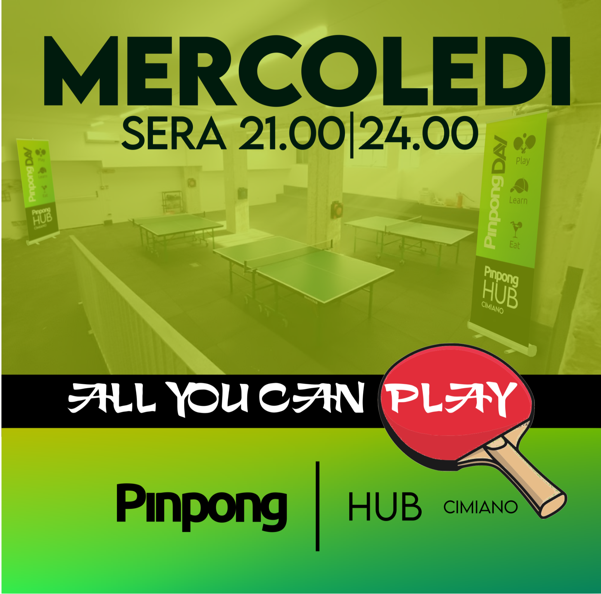 All You Can Play - Mercoledi 018/03 Sera