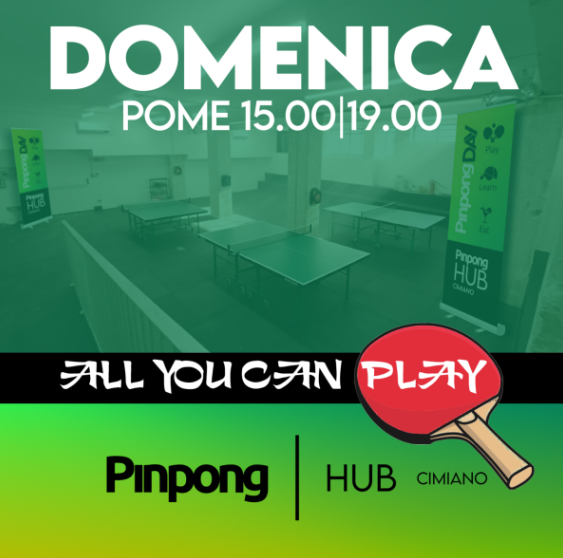 All You Can Play - Domenica 08/03 Pome