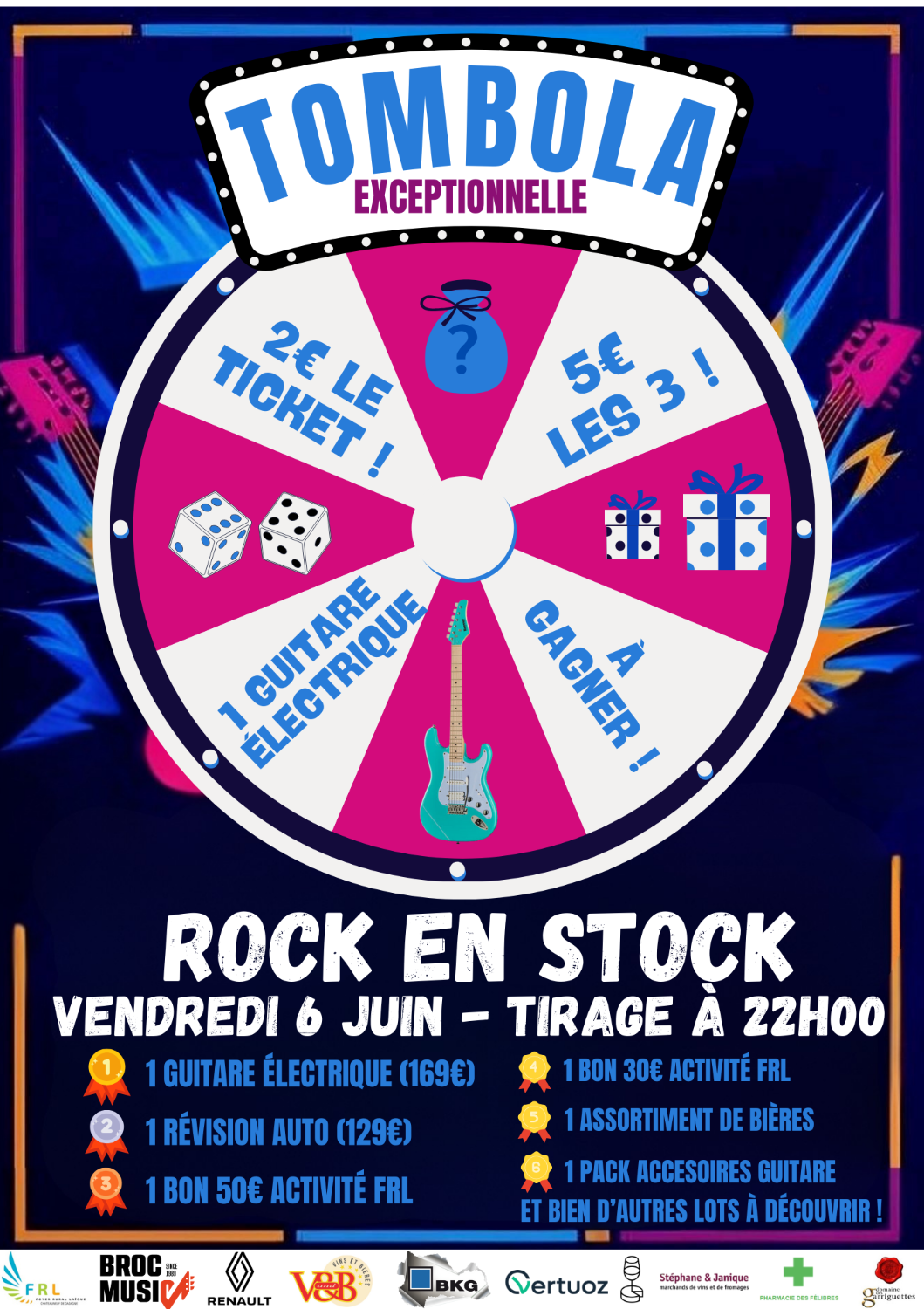 Tombola Rock en Stock