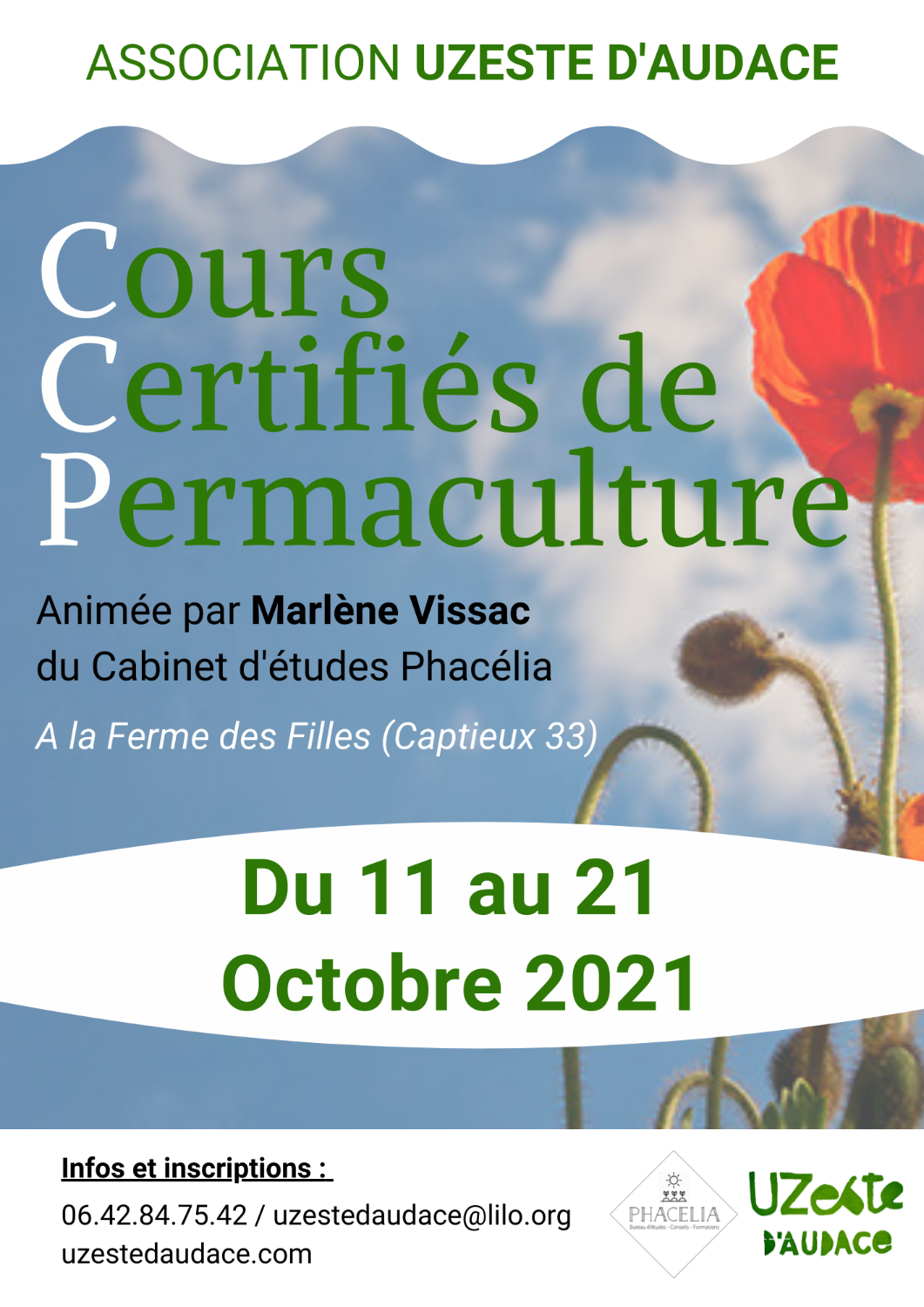 Cours Certifié en Permaculture Octobre 2021