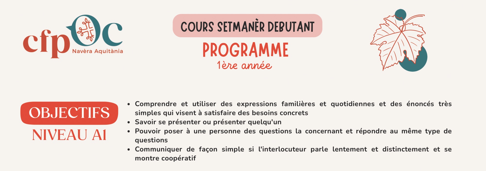 NIV1 COURS BÉARNAIS Coarraze, Découverte A1 // MAR 19h30 - 21h