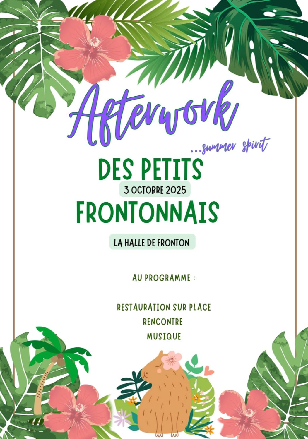 Afterwork 2025 prévente des assiettes de fromage et de charcuterie
