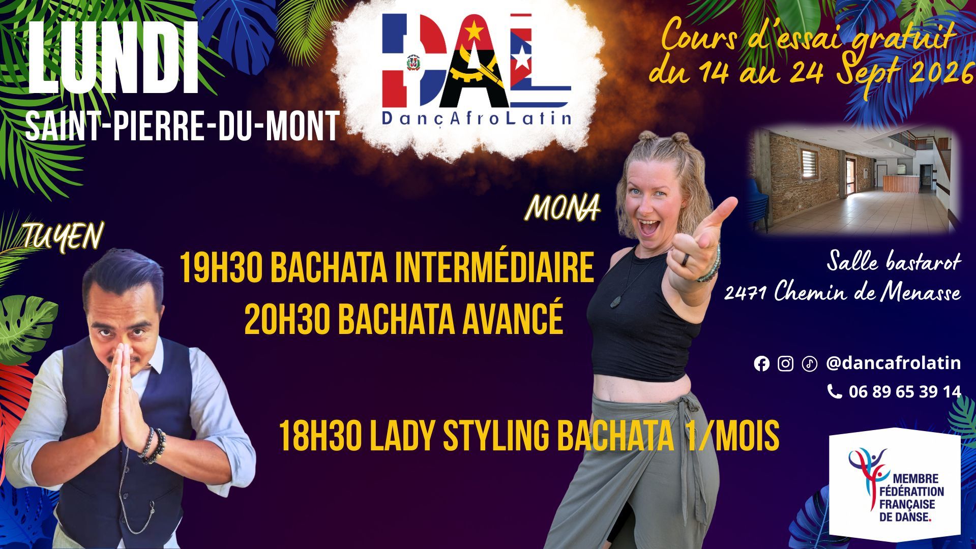 Cours d'essai bachata inter ou avancé